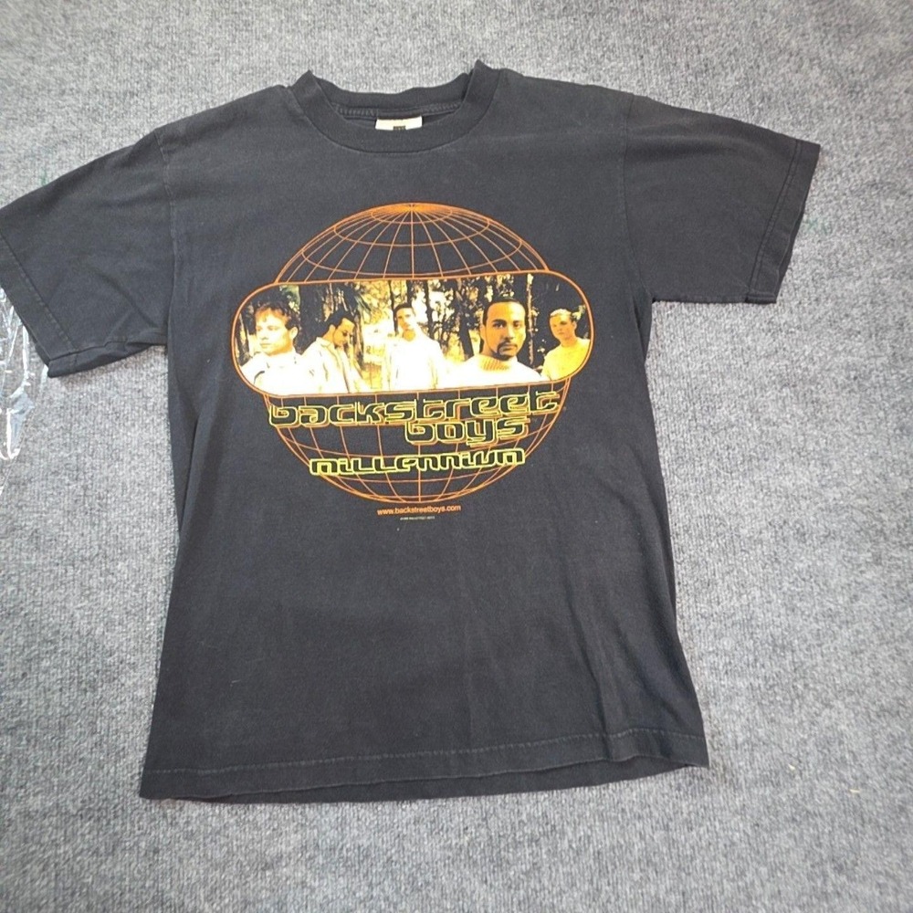 Vintage Winterland Backstreet Boys Shirt Mens Medium Black Millennium Tour Tee
